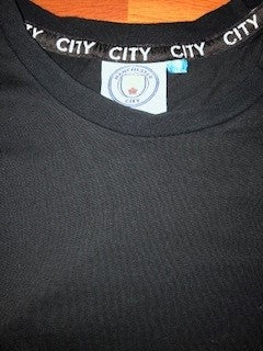 Manchester City T-Shirt Black Small (pre-used)