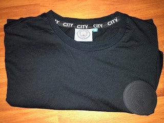 Manchester City T-Shirt Black Small (pre-used)