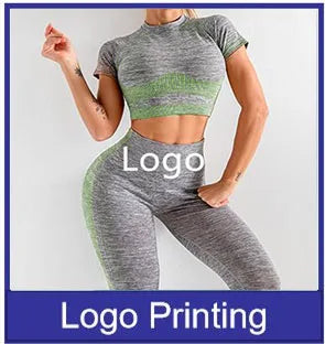 2021 Custom Printed Gym Fitness Compression Workout Sport Seamless Tights Yoga Women Leggings Yoga Clothes