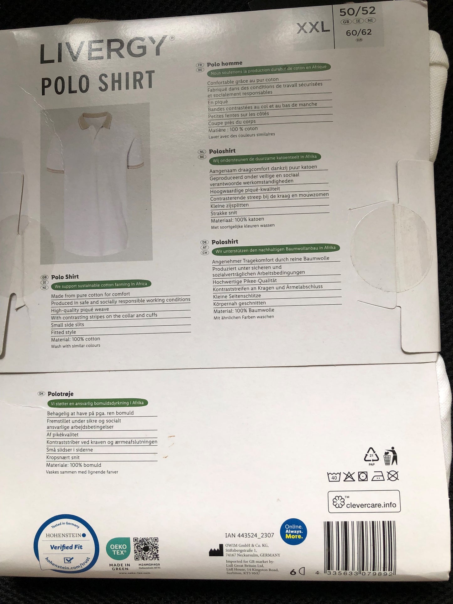 Livergy Polo Shirt XXL