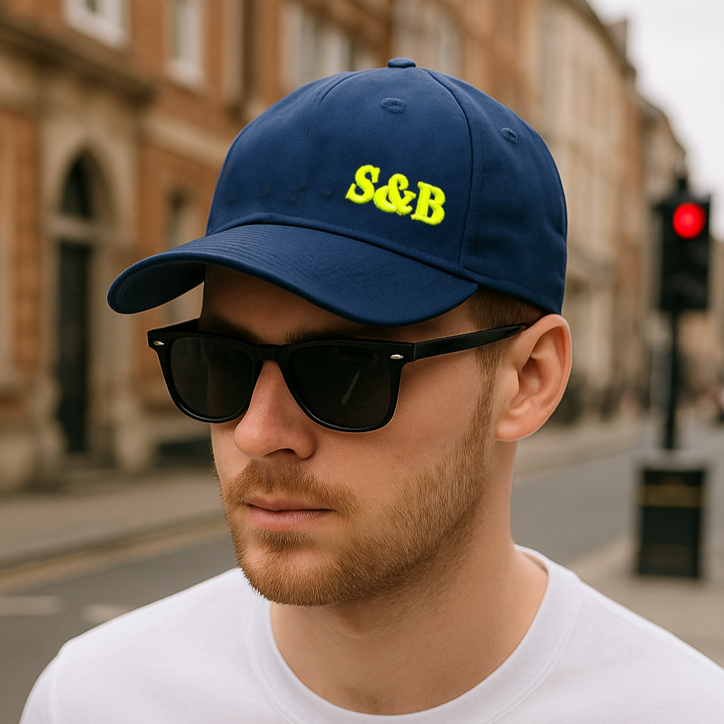 Fluro Cap — Navy