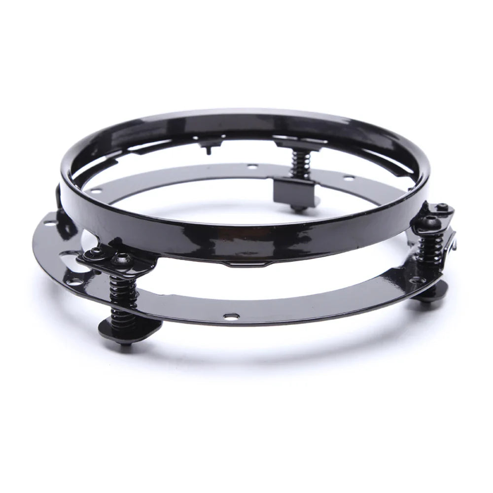 7 inch Moto LED Headlight For Harley Bike With 4-1/2"4.5" LED Passing Lamps Fog Lights 7"Bracket Mounting Ring Motorcycle