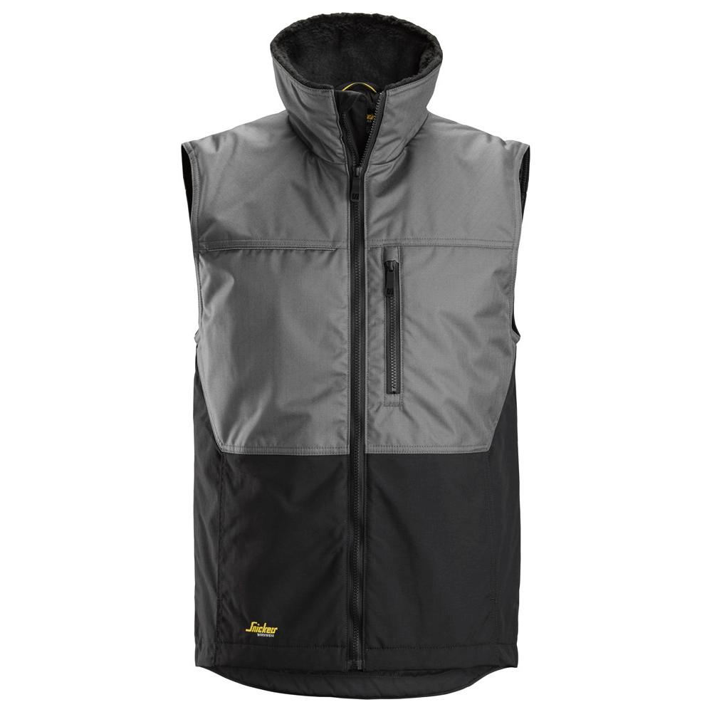 Snickers 4548 AllroundWork, Winter Work Vest, Grey/Black 2XL