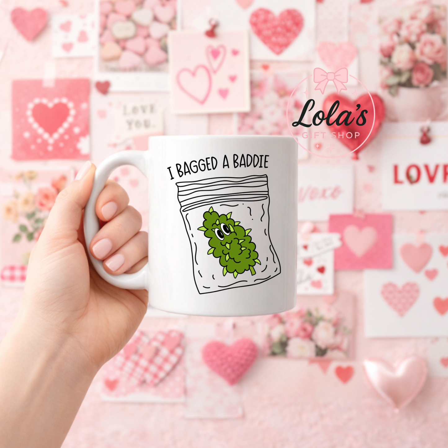 Bagged a baddie 11oz mug