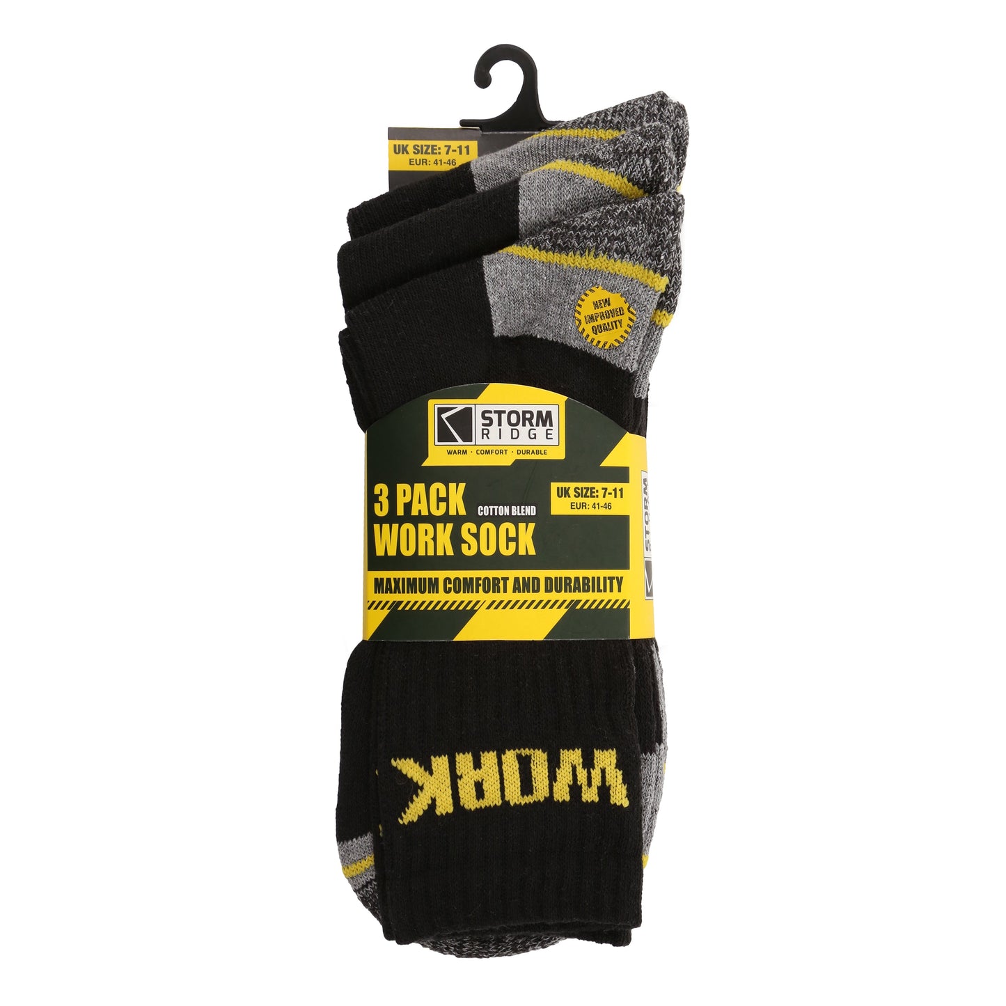 Storm Ridge 3 Pairs Work Socks