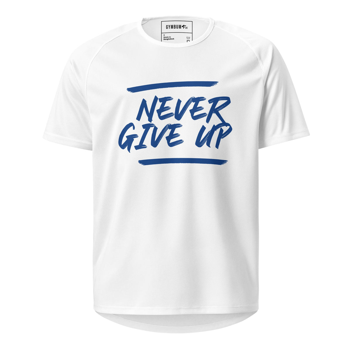 GymBum UK Never Give Up Performance T-Shirt