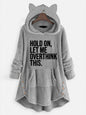 Hooded Long-sleeve Double-sided Fleece Women's Plus-size Coat
