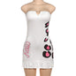 Women’s Personalized Printed Tube Top Sheath Dress – Bodycon Strapless Summer Dress