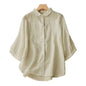 Women's Retro Loose Cotton And Linen Tops