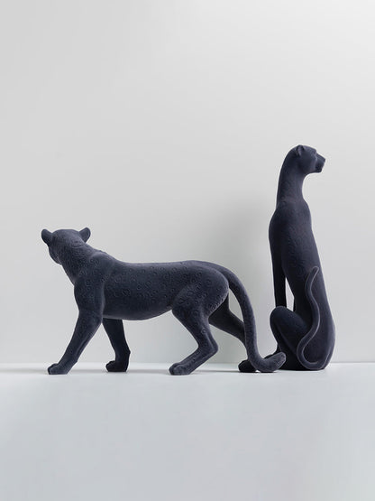 Luxury Leopard Resin Sculpture | Premium Home Decor Statue for Living Room & Office