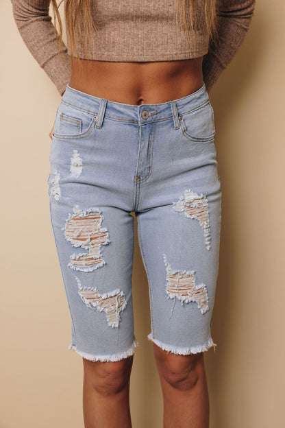 Kay Denim Bermuda Shorts