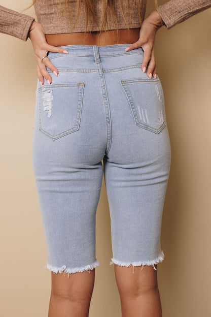 Kay Denim Bermuda Shorts
