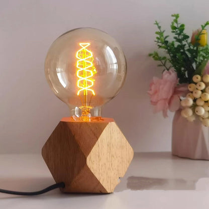 Vintage Edison Bulb Night Lamp - Japanese Aesthetic Warm Ambient Lighting