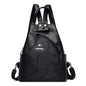 Women Leather Backpacks Zipper Female Chest Bag Travel Back Pack Ladies Bagpack Mochilas School Bags for Teenage Girls Sac a Dos