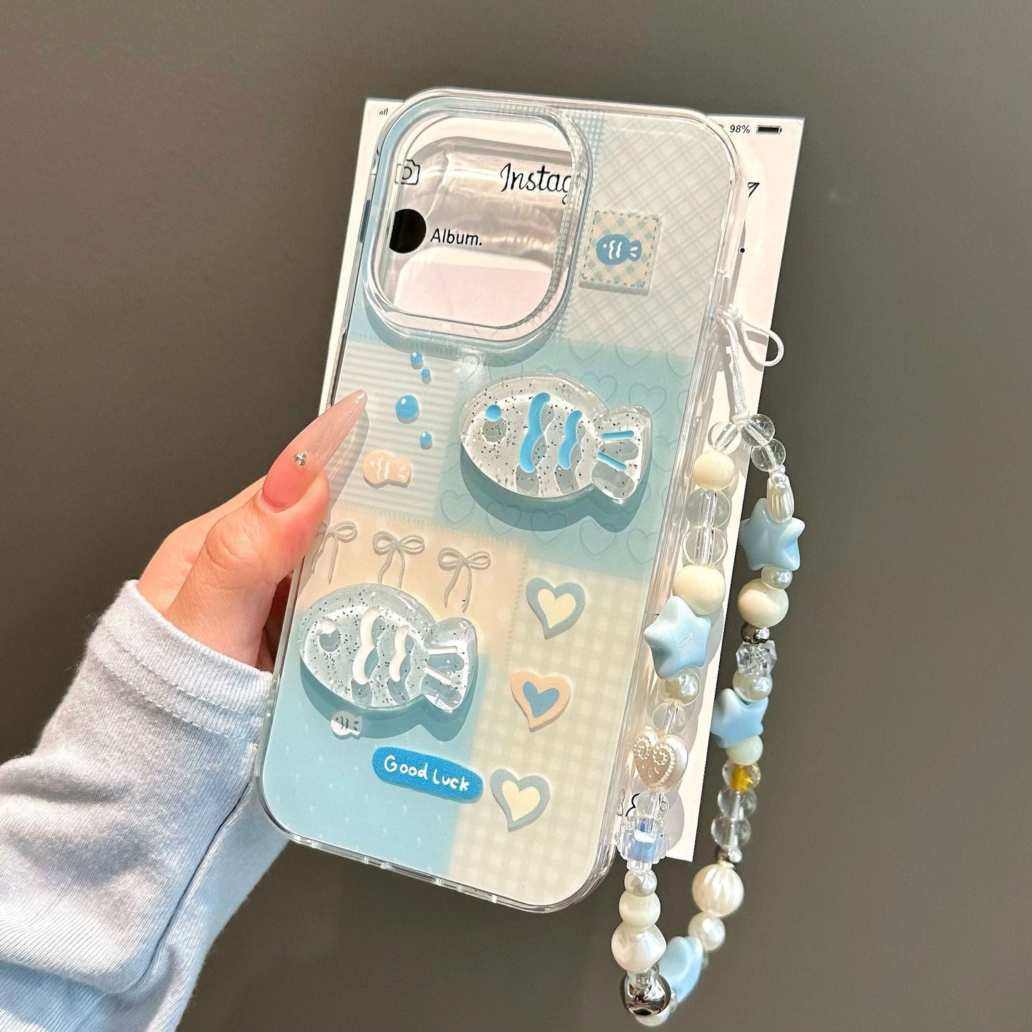 Single Layer  Three-dimensional Fish New Phone Case