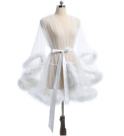 Plus-size Women's Sheer, Openwork, Raw-edge Lingerie And Nightgowns