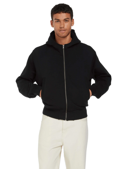 Organic Bomber Jacket Hoodie: Unisex