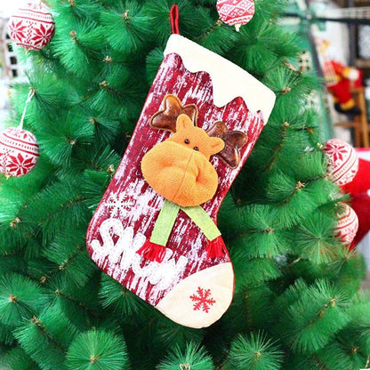 Christmas Knitted Fabric Doll Gift Bag