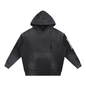 Vintage Washed Frayed Fleece Hoodie - Premium Gym Hoodie | BRACE