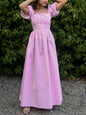 Puff Sleeve Tie Dress