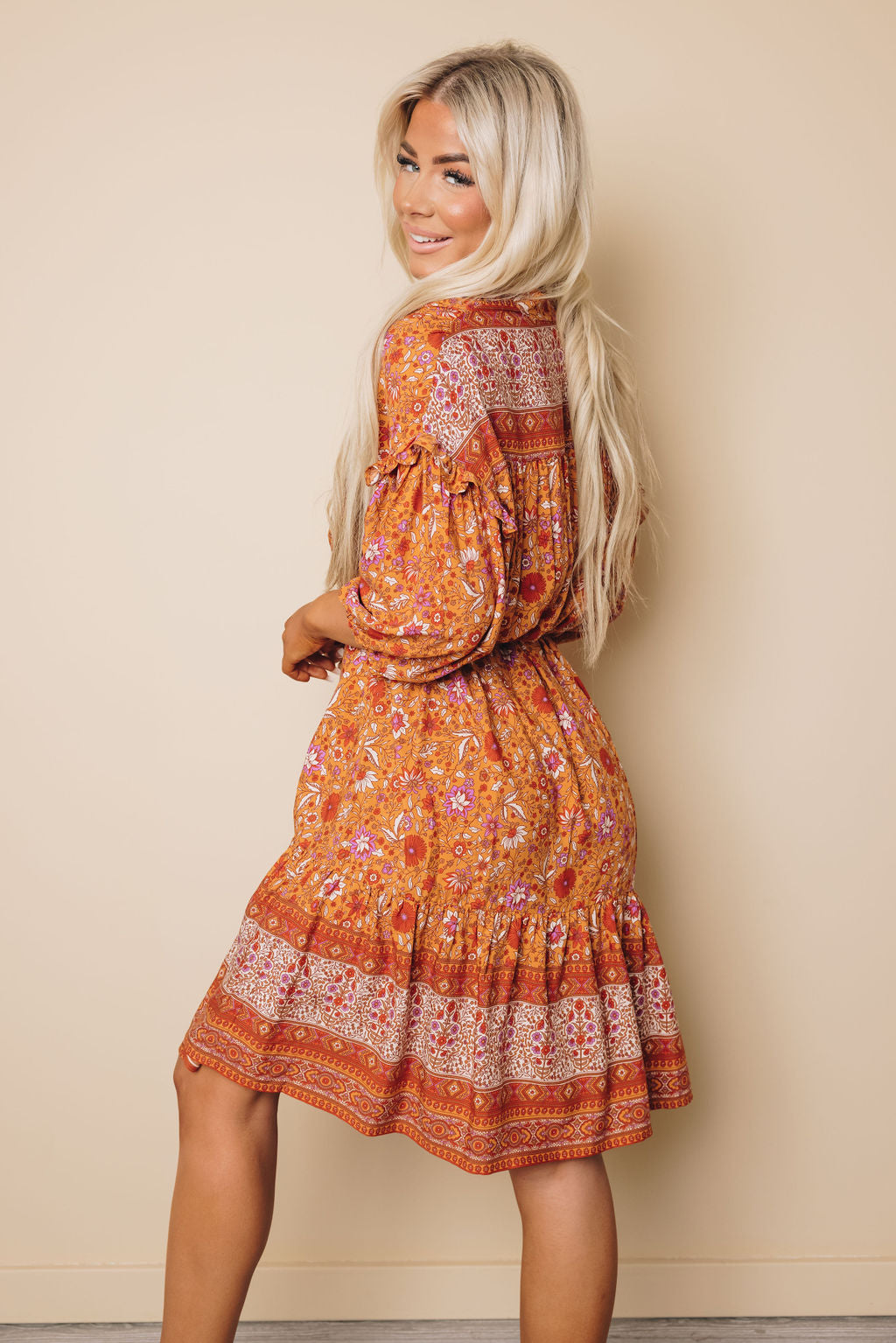 Danna Boho Floral Dress