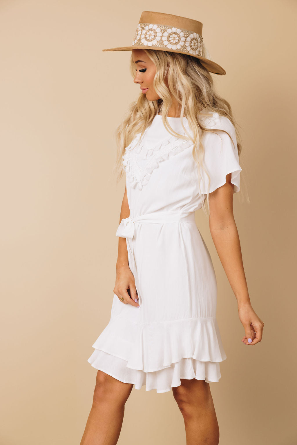 Let's Dance Tassel Wrap Dress