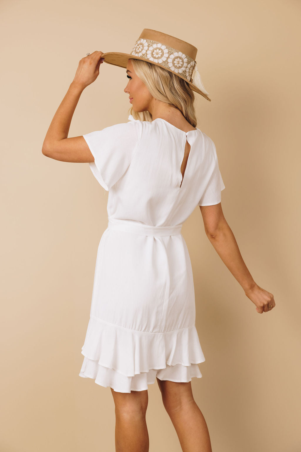 Let's Dance Tassel Wrap Dress
