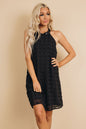 Raquel Sleeveless Pompom Mini Dress