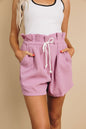 Cely High Waist Drawstring Shorts
