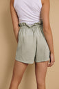 Cely High Waist Drawstring Shorts