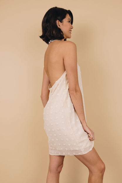 Raquel Sleeveless Pompom Mini Dress