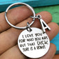 Couple Christmas Valentine's Day Gift Keychain 26 Letters