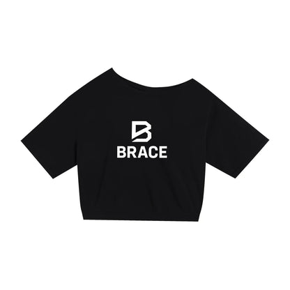 Asymmetric Shoulder Oversized T-Shirt - Cotton Gym Tee | BRACE