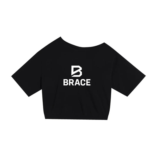 Asymmetric Shoulder Oversized T-Shirt - Cotton Gym Tee | BRACE