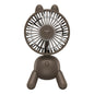 Mini Desktop Electric Fan For Summer Office Home Air Conditioning Mute USB Rechargeable Cartoon Shaking Head Fan Desk Fan