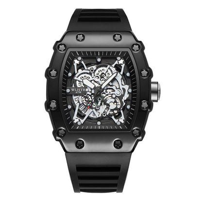 Large Dial Luminous Barrel-shaped Men's Watch