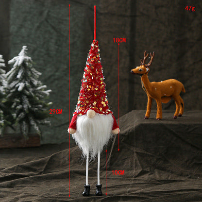 Christmas Long-legged Faceless Glowing Doll