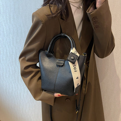 One-shoulder Crossbody Portable Bucket Bag