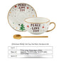 Ins Christmas Ceramic Cup Dish Kitchen Gadgets