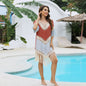 Beach Overclothes Hand Crochet Stitching Bamboo Cotton Tassel Beach Overskirt