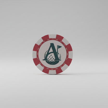 Poker chip ball marker