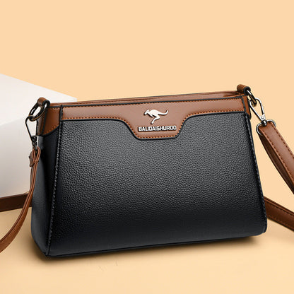 One Shoulder Soft Leather Small Square Stitching Women's Cross-body Bag - Premium Designer Style