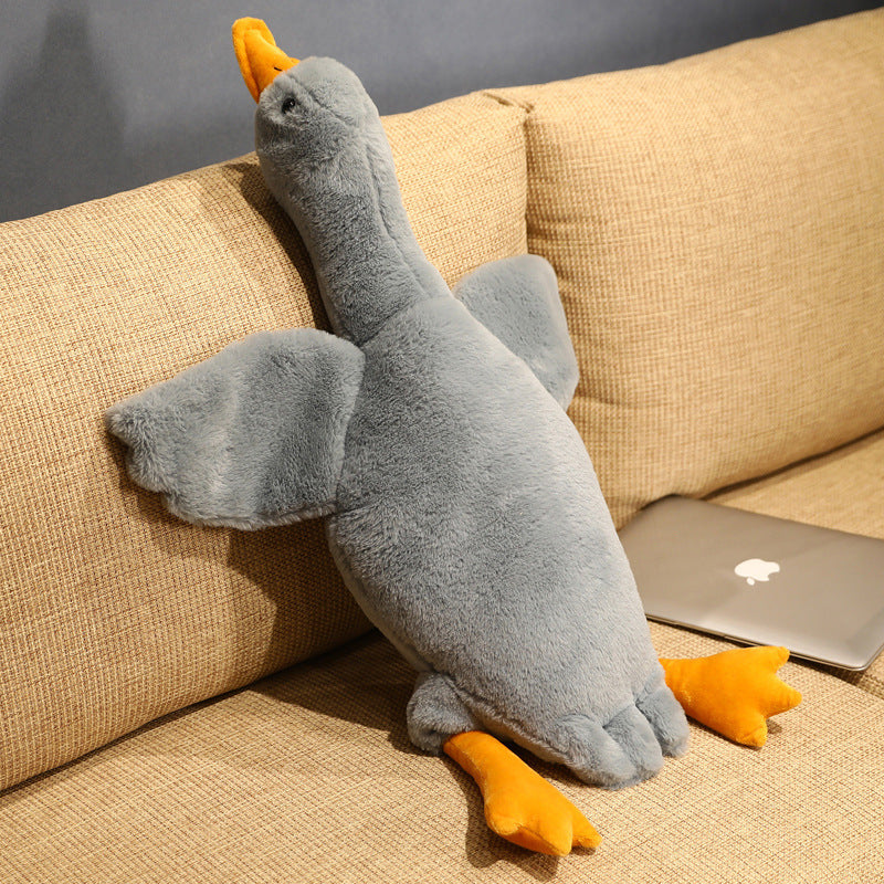 Big White Goose TikTok-Style Big White Goose Lounging Pillow