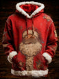 European And American Winter Merry Christmas Hoodie With Pocket