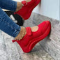 Wedge Velcro Casual Plus Size Sports Women's Shoes