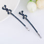 South Korea Creative New Word Clip Korean Bow Rhinestone Barrettes Creative Clover Hair Accessories Exquisite Clover