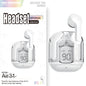 Premium Mini Transparent Wireless Earbuds - Bluetooth 5.3 ENC Noise Cancelling Headphones with Digital Display