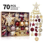 Christmas Decorations 6CM Painted PET