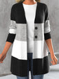 Women's Long-sleeve Striped Bohemian-style Jacket