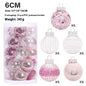 Christmas Decorations 6CM Painted PET